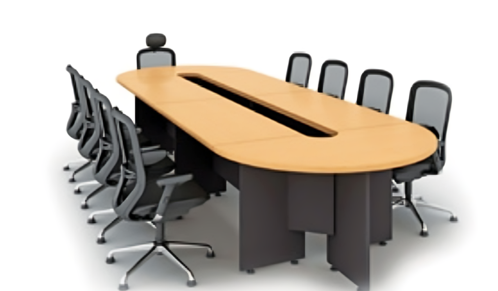 Oval Shaped Conference Table