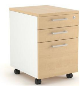 Mobile Pedestrian 3 Drawer Storage